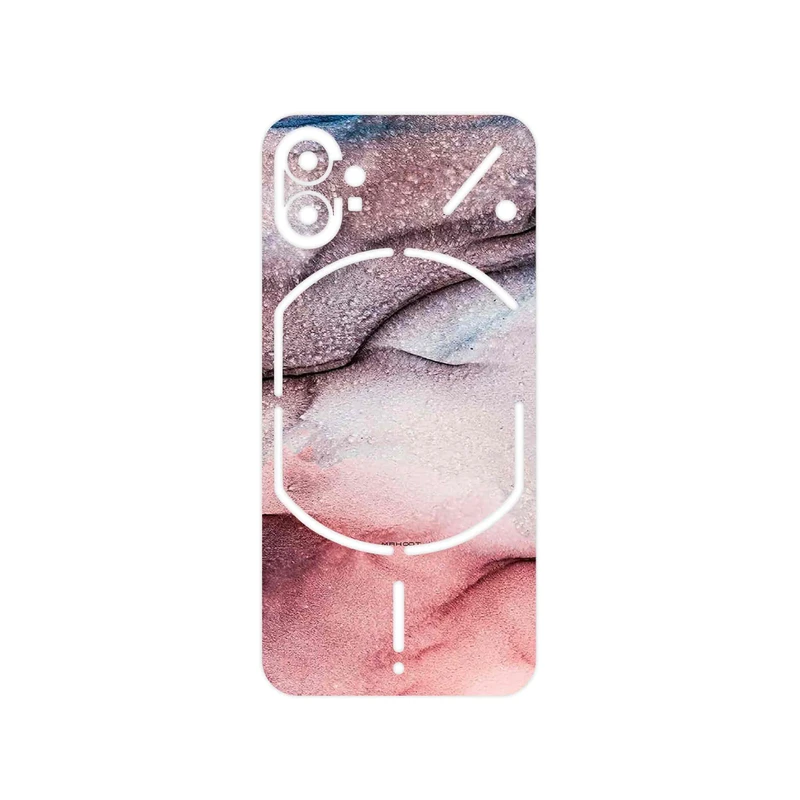 برچسب پوششی ماهوت مدل Smoky pink marble مناسب برای گوشی موبایل ناتینگ Phone 1