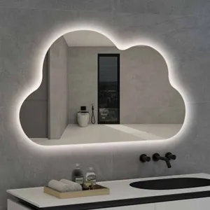 آینه الف مدل بک لایت طرح ابر کد BA-110-90