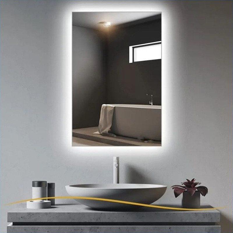 آینه سرویس بهداشتی تارا دکور مدل بک لایت ساده مستطیل کد c160