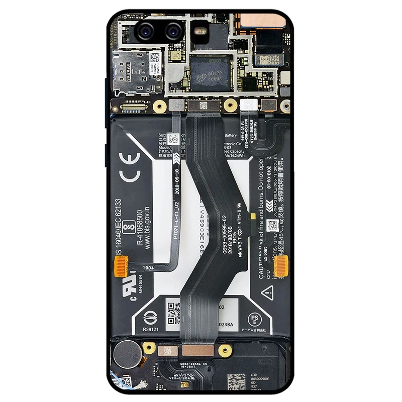 کاور مگافون طرح برد موبایل مدل 8004 مناسب برای گوشی موبایل هوآوی P10 