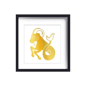 تابلو طلاکوب زرکات طرح ماه تولد دی مدل Capricorn 2