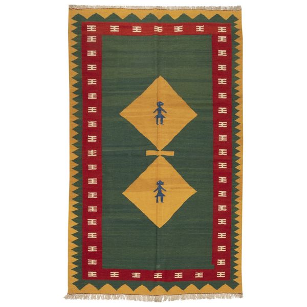 گلیم دستباف چهار متری سی پرشیا کد 171979