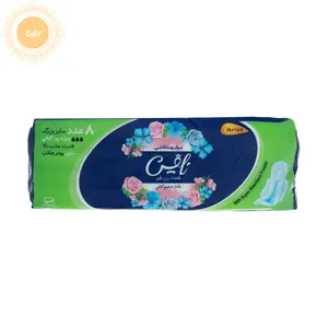 نوار بهداشتی نایس مدل کتانی سایز بزرگ بسته 8 عددی