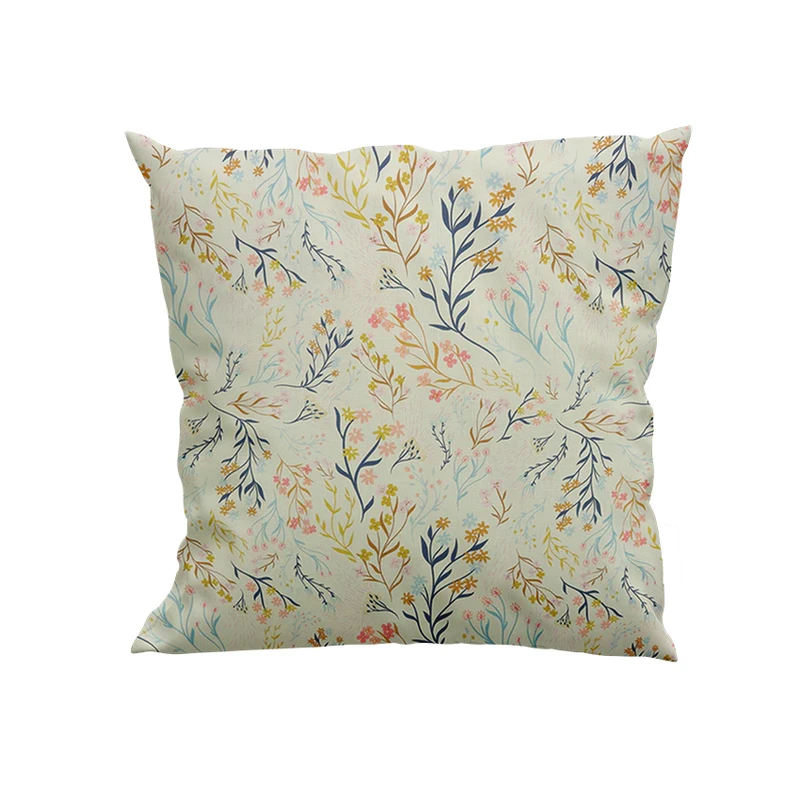 کوسن پاد آفرین مدل گل و برگ کد DKK712