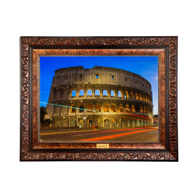 تابلو فرش ماشینی نقش نگار رضوی طرح آثار باستانی کد 265B