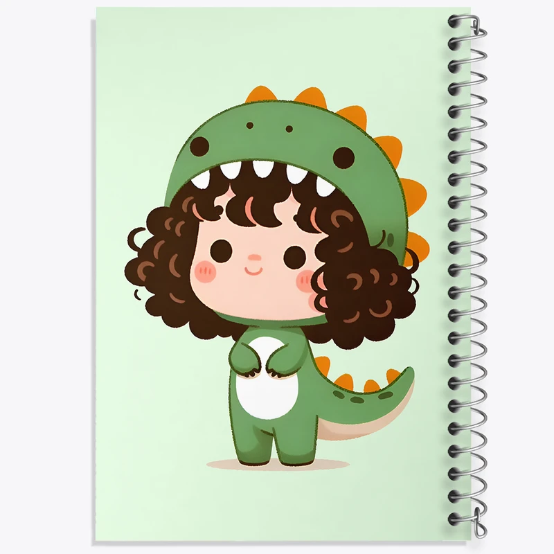 دفتر مشق 100 برگ خندالو طرح دخترانه کیوت کد N5392