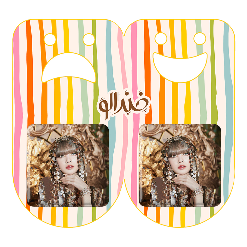 پیکسل خندالو مدل لیسا بلک پینک کد 14299 به همراه مگنت