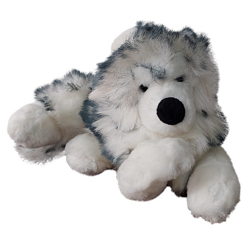 عروسک طرح سگ هاسکی مدل Laying Huskey کد SZT4/275 طول 23 سانتی متر