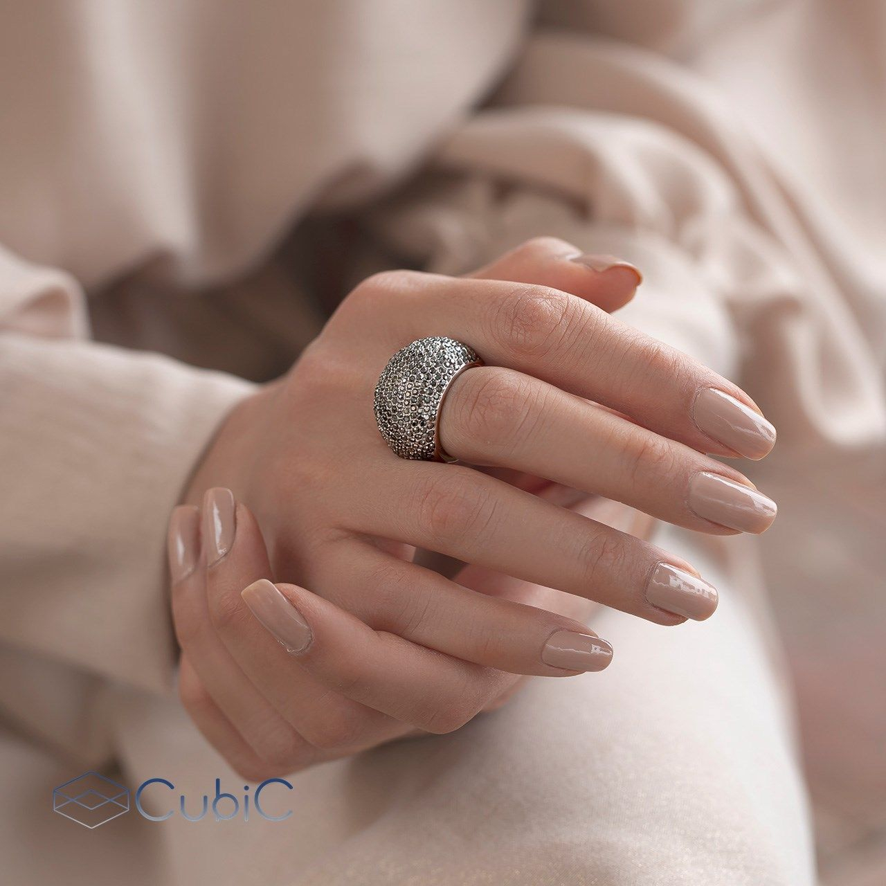 انگشتر زنانه کوبیک مدل QR-451147