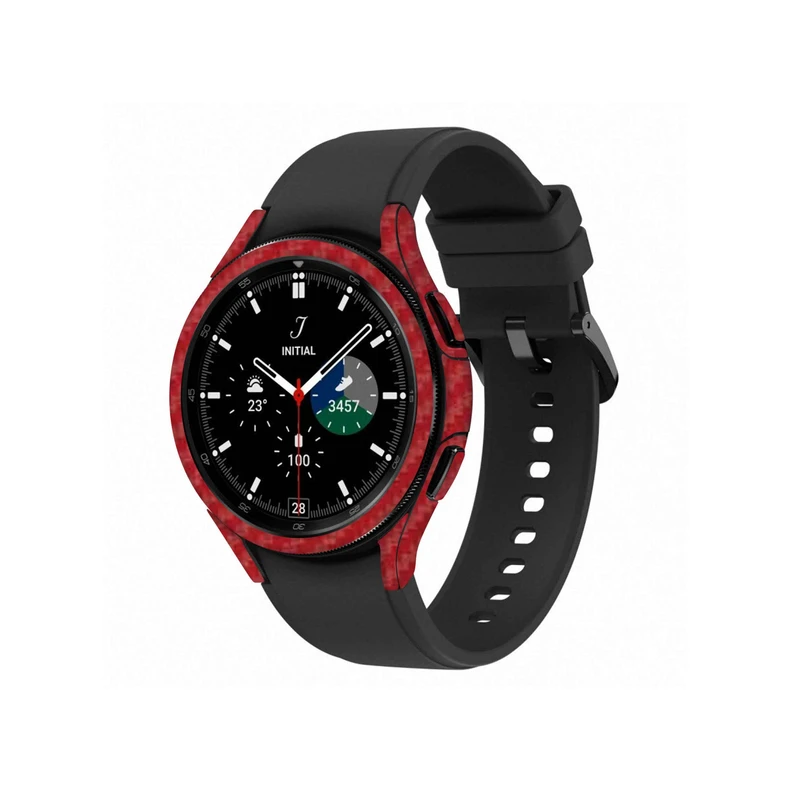  برچسب ماهوت طرح Red-Fiber مناسب برای ساعت هوشمند سامسونگ Watch4 Classic 42mm