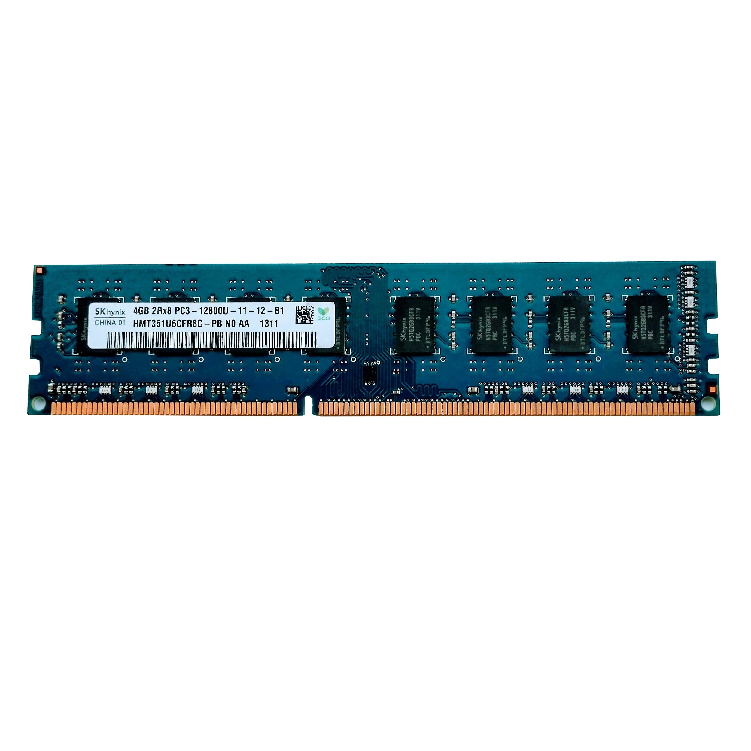 رم کامپیوتر DDR3 1600 مگاهرتز CL11 اس کی هاینیکس مدل 2Rx8 PC3-12800U ظرفیت 4 گیگابایت