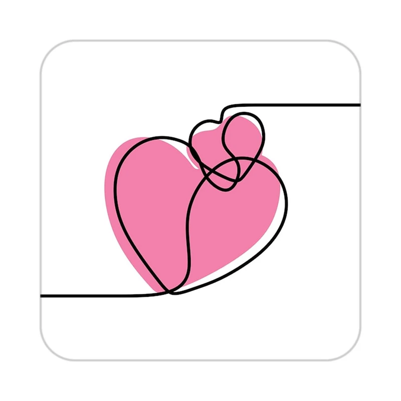 زیر لیوانی کاکتی طرح عاشقانه مدل mp36400