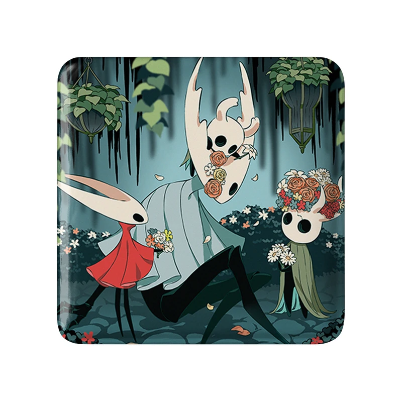 مگنت خندالو طرح بازی هالو نایت (Hollow Knight) مدل مربعی کد 32980