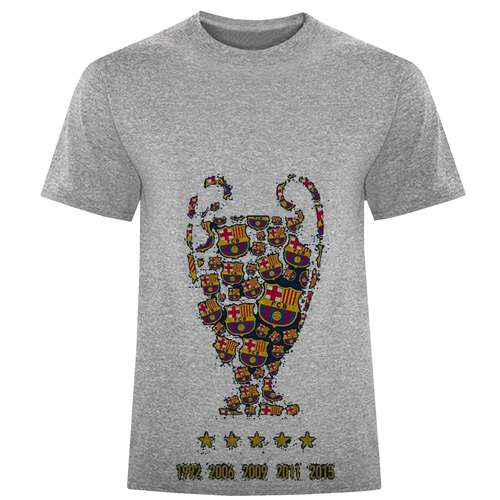 تیشرت آستین کوتاه مردانه طرح بارسلونا کد W508