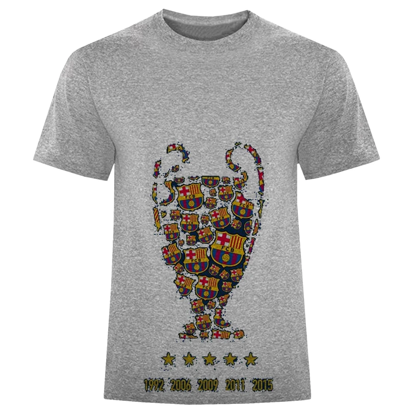 تیشرت آستین کوتاه مردانه طرح بارسلونا کد W508