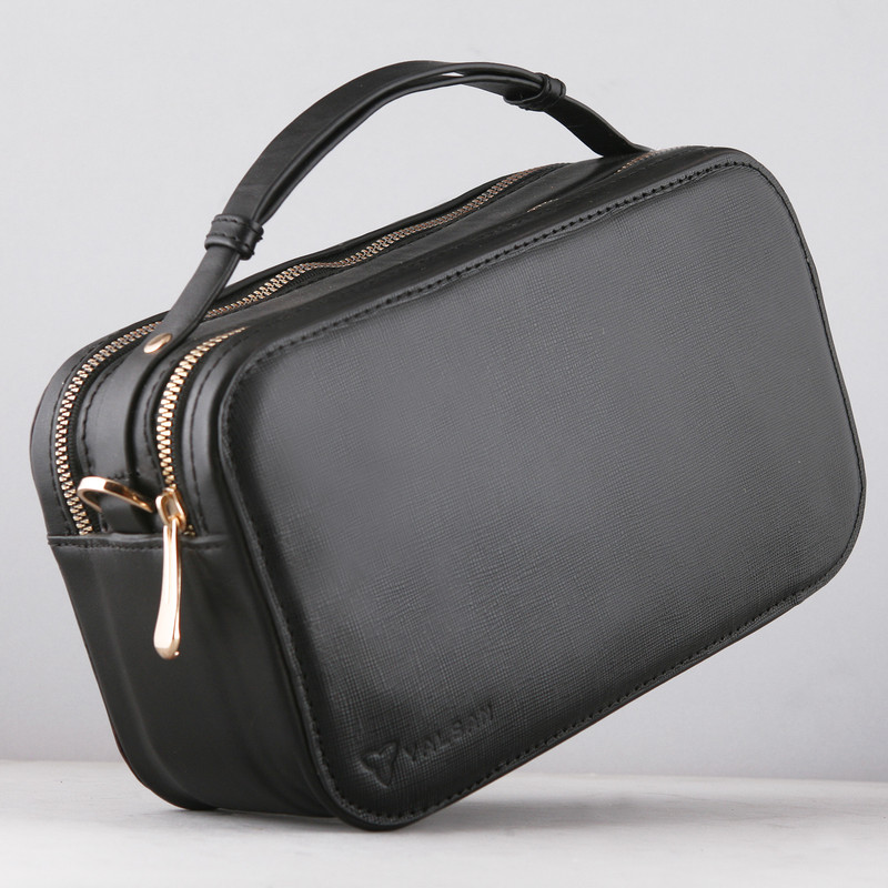 ست کیف و کفش زنانه چرم یلسان مدل اطلس کد RIMA-HRM-902-msk