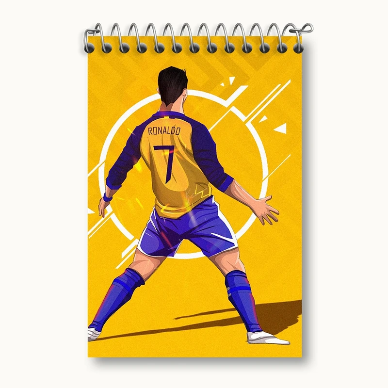 دفتر یادداشت 50 برگ خندالو مدل کریستیانو رونالدو کد F305