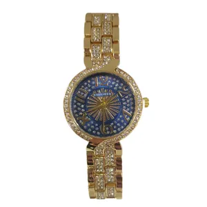 ساعت مچی عقربه ای زنانه مدل نگین دار کد 10