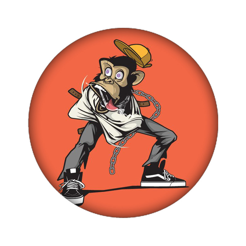 استیکر تزئینی موبایل مدل میمون کد 3958