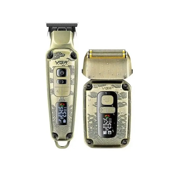  ماشین اصلاح موی سر و صورت وی جی ار مدل V-641 مجموعه 2 عددی