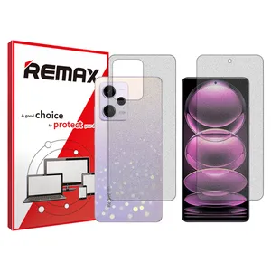 Remax Resistant model Matte screen protector suitable for Xiaomi Redmi Note 12 Pro mobile phone along with the back of the phone 