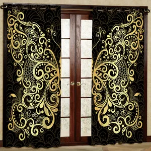  پرده مدل پروانه مخمل پانچی کد 1402 سایز 140x280 سانتی متر