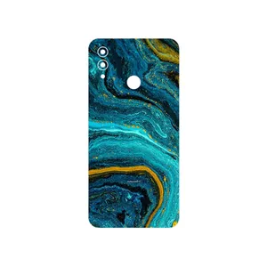 MAHOOT Turquoise marblewith golden streaks Cover Sticker for Honor 10 Lite
