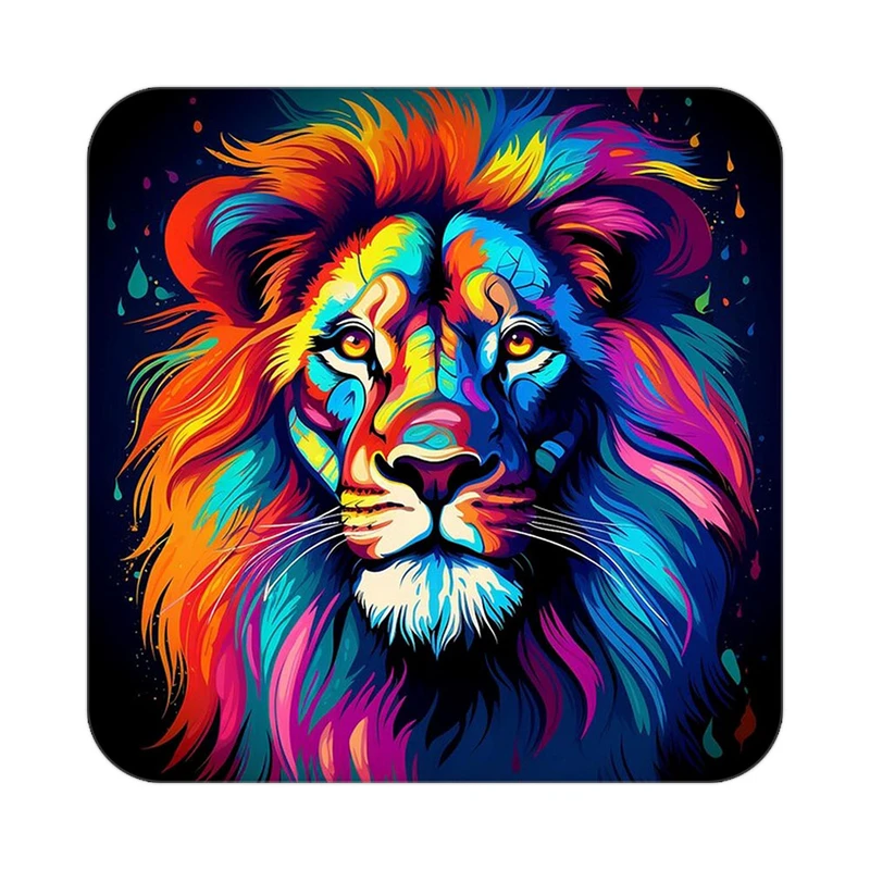 زیر لیوانی کاکتی طرح شیر مدل mp22947