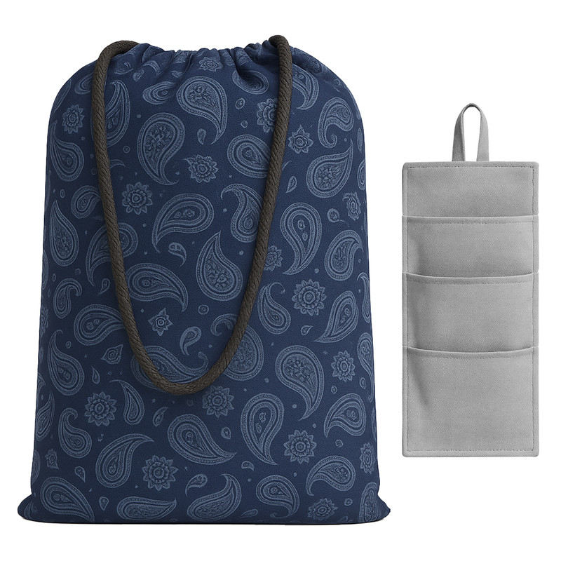 زیر انداز سفری مدل بته جقه سایز 200*150 سانتی متر به همراه نظم دهنده