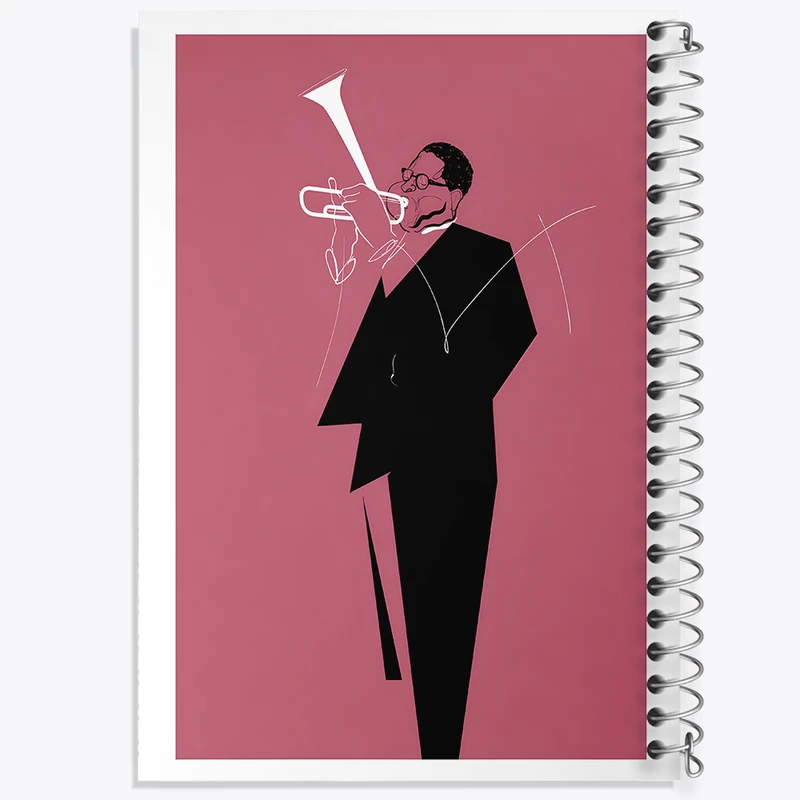 دفتر شطرنجی 50 برگ خندالو طرح نوازنده کد F7404