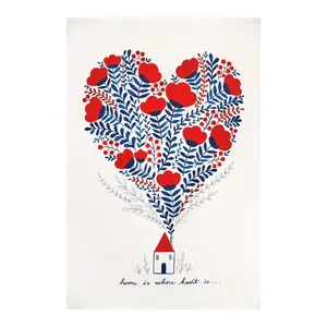 کارت پستال ماهتاب طرح قلب عاشقانه کد 2874