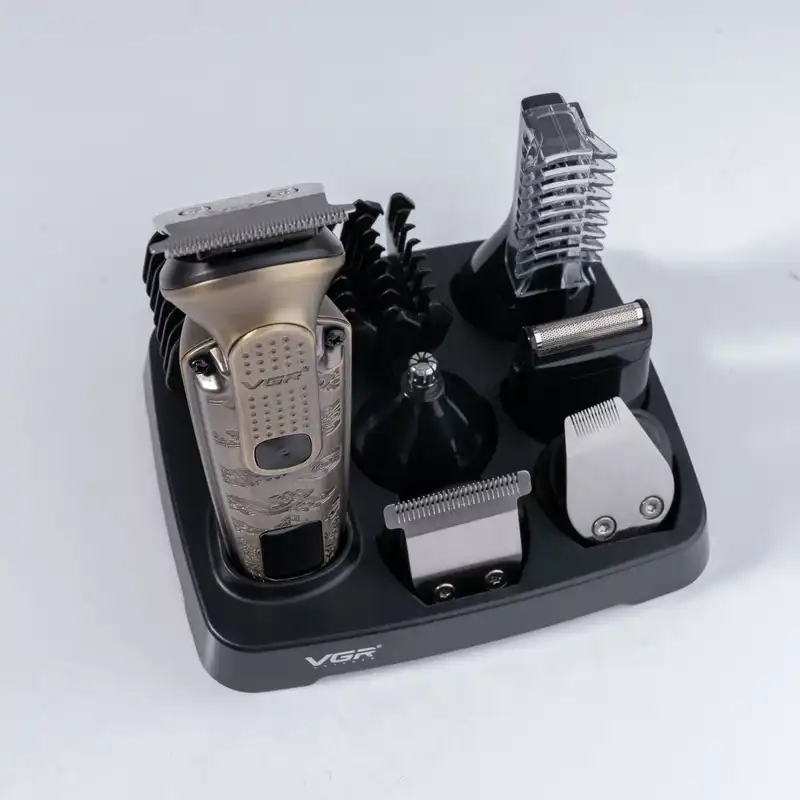 ست ماشین اصلاح موی سر و صورت و بدن وی جی ار مدل V-095