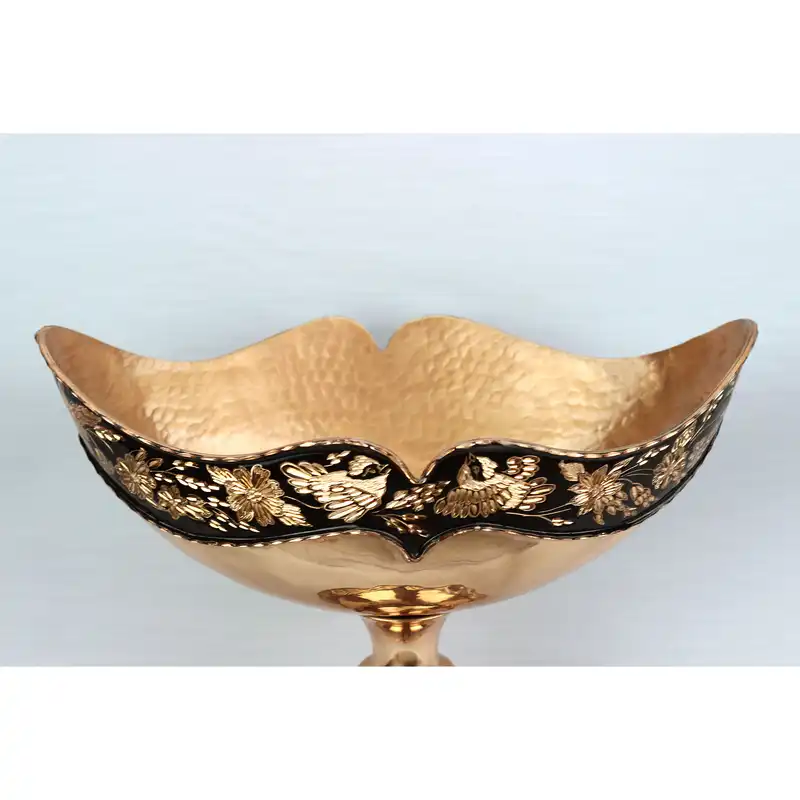 شکلات خوری مسی مدل کشکول الماس تراش کد b102