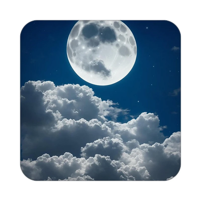 زیر لیوانی کاکتی طرح ماه و ستاره مدل mp53186