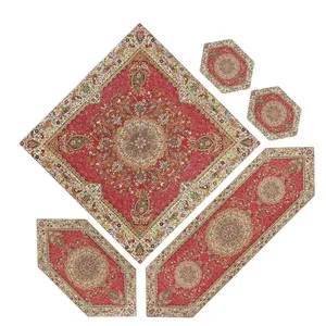 ست 5تکه رومیزی ترمه مدل افشار
