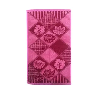  حوله دستی هنر مدل برگ انجیری سایز 63x35 سانتی متر