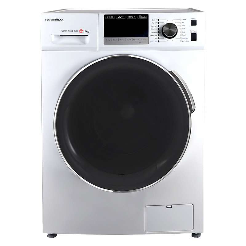 ماشین لباسشویی اتوماتیک پاکشوما مدل BWF 40106 WT ظرفیت 9 کیلوگرم