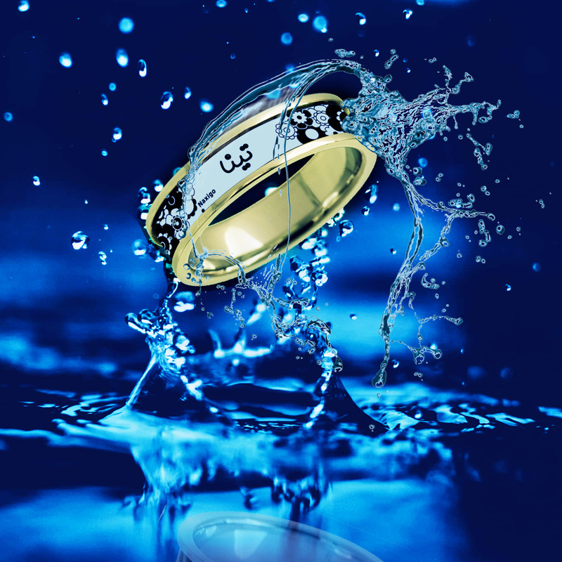 انگشتر ناکسیگو مدل شب تاب طرح تینا کد RT15093
