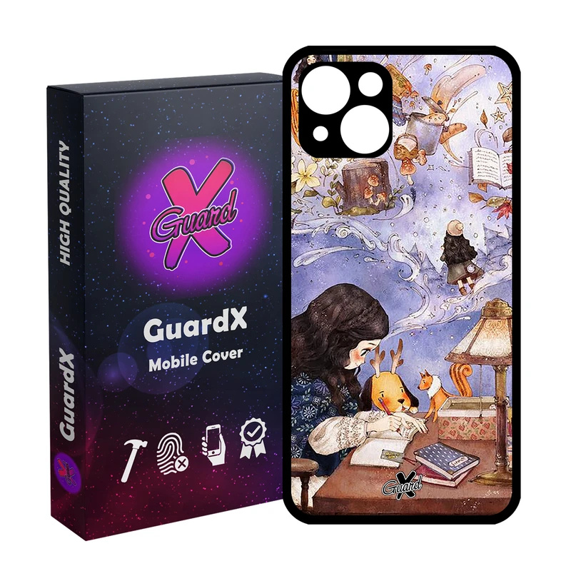 کاور گارد ایکس طرح دختر مدل Glass10293 مناسب برای گوشی موبایل اپل iPhone 13
