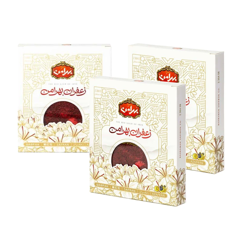 زعفران بهرامن - 2.3 گرم بسته 3 عددی