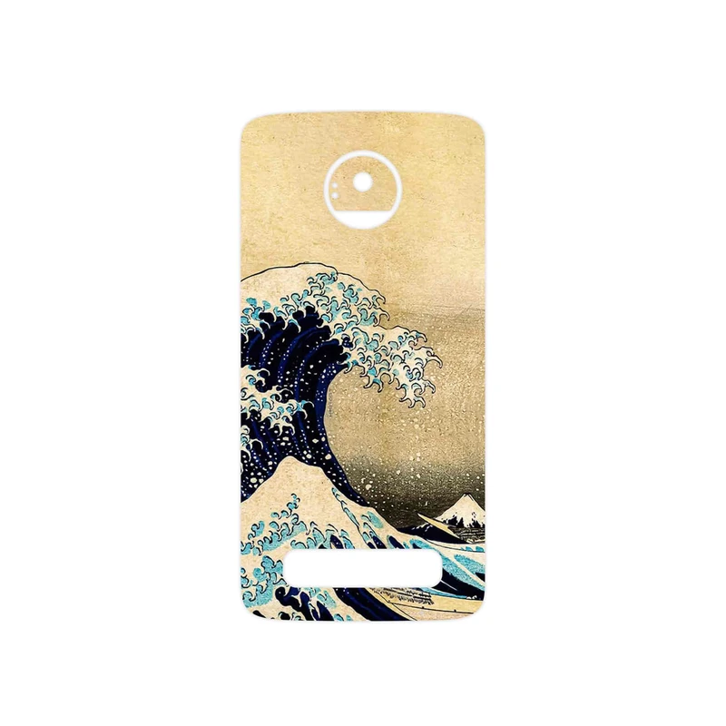 برچسب پوششی ماهوت مدل The Great Wave off Kanagawa of Hokusai مناسب برای گوشی موبایل موتورولا Moto Z Play