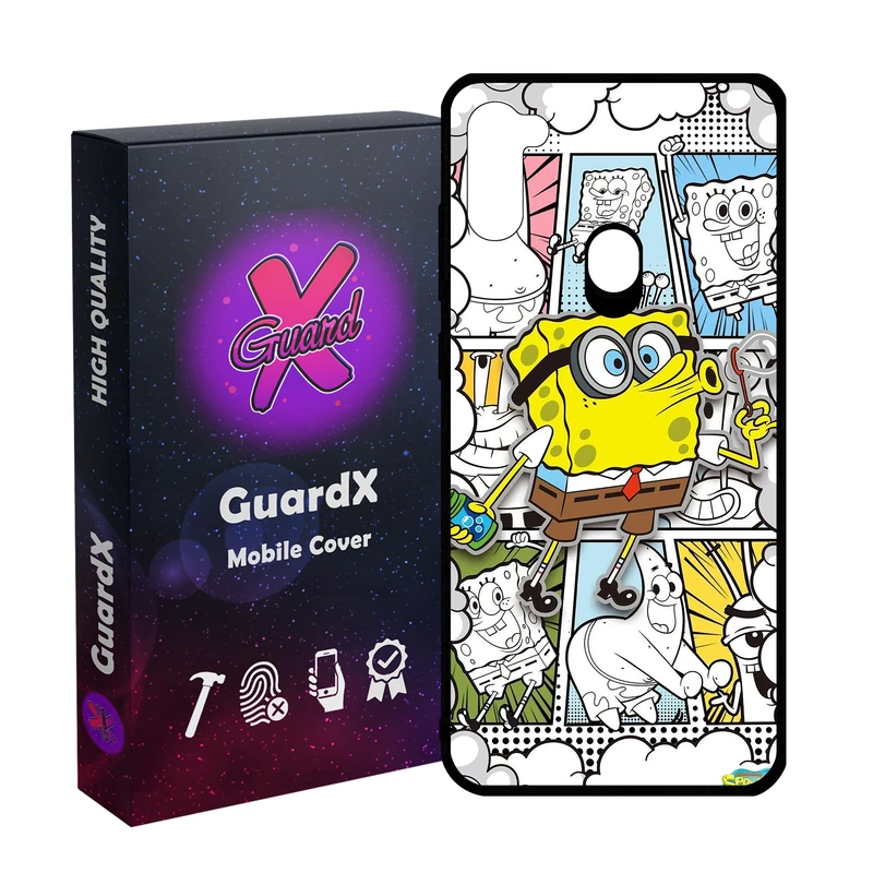 کاور گارد ایکس طرح باب اسفنجی مدل 10940 مناسب برای گوشی موبایل سامسونگ Galaxy A11/M11