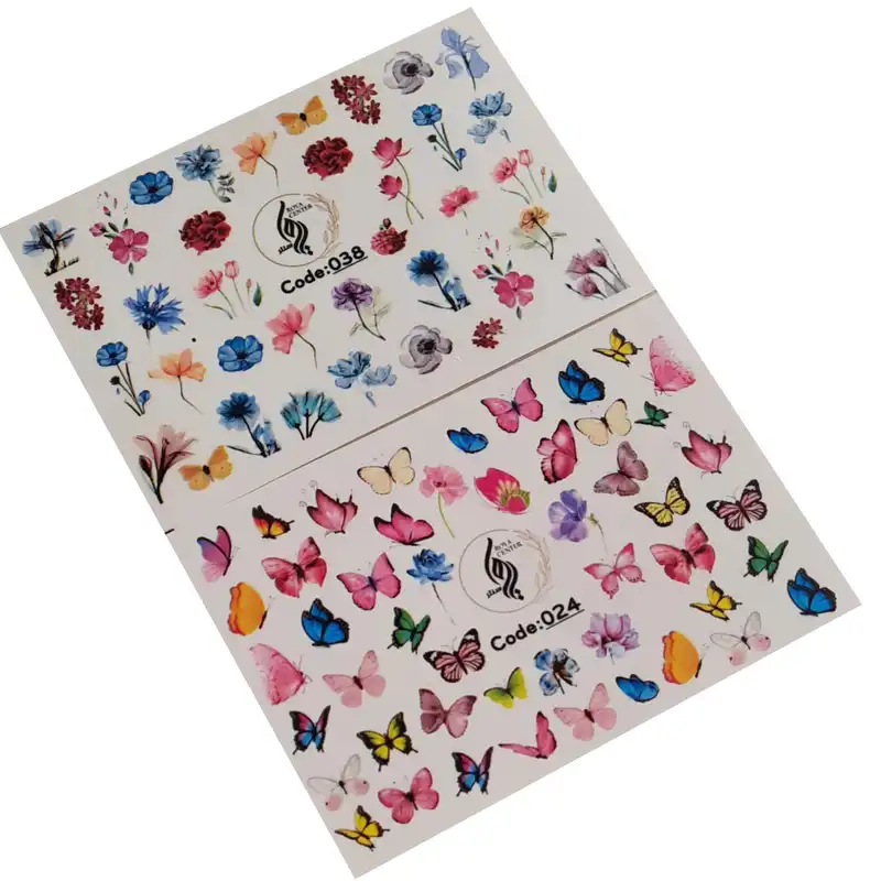 برچسب لنز ناخن رویاسنتر مدل 3824 مجموعه 2 عددی