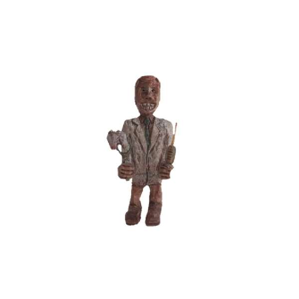 مجسمه چوبی طرح دندانپزشک کد 03