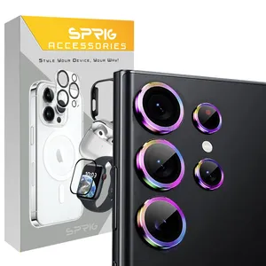 Sprig Colorful Ring Camera Lens Protector For Samsung Galaxy S23 Ultra