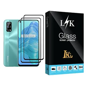 LKG LK Glass MIX002 Screen Protector For Realme V5 5G Pack Of 2