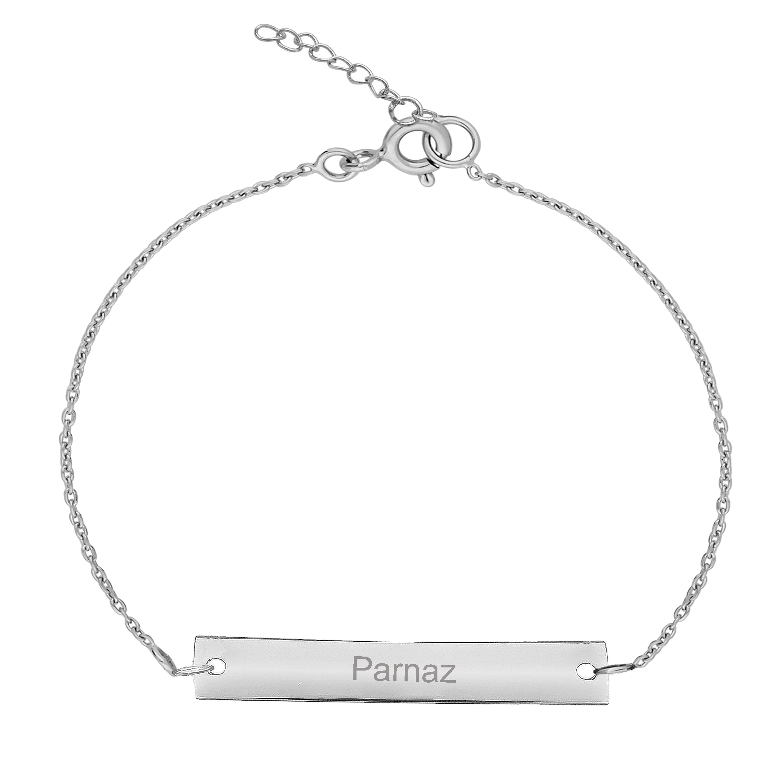 دستبند نقره زنانه ترمه ۱ مدل پرناز کد DN 1042