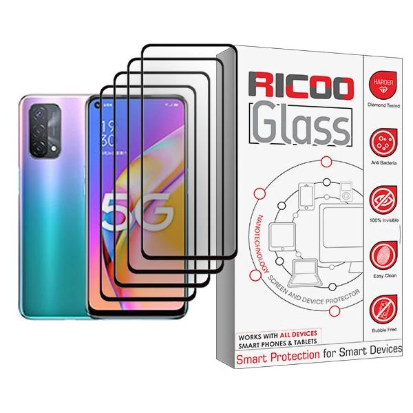 محافظ صفحه نمایش ریکو مدل Ricoo Glass MIX004 مناسب برای گوشی موبایل اوپو A93 5G بسته چهار عددی