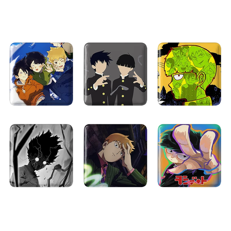 مگنت خندالو طرح انیمه موب سایکو Mob Psycho 100 کد 1539B مجموعه 6 عددی