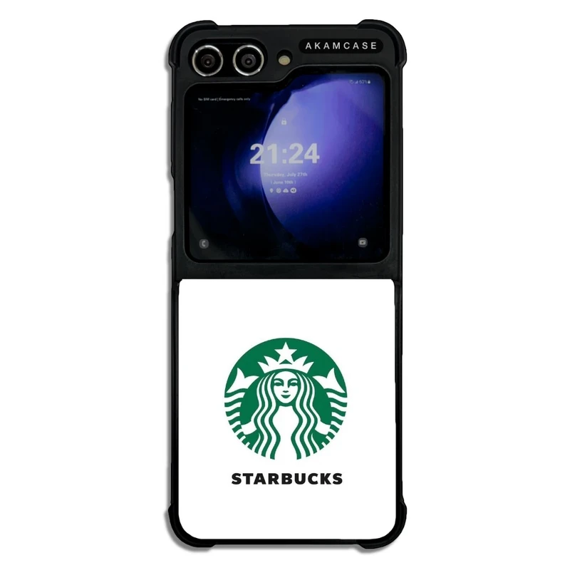 کاور آکام مدل AMC-WSGZFLIP5-STARBUCKS-42 مناسب برای گوشی موبایل سامسونگ Galaxy Z Flip 5